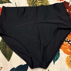 Lands' End Black High-Waist Briefs